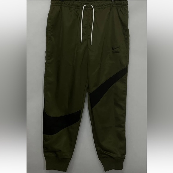 Nike Sportswear Swoosh Jogger Pants Dark Green Men Size XL